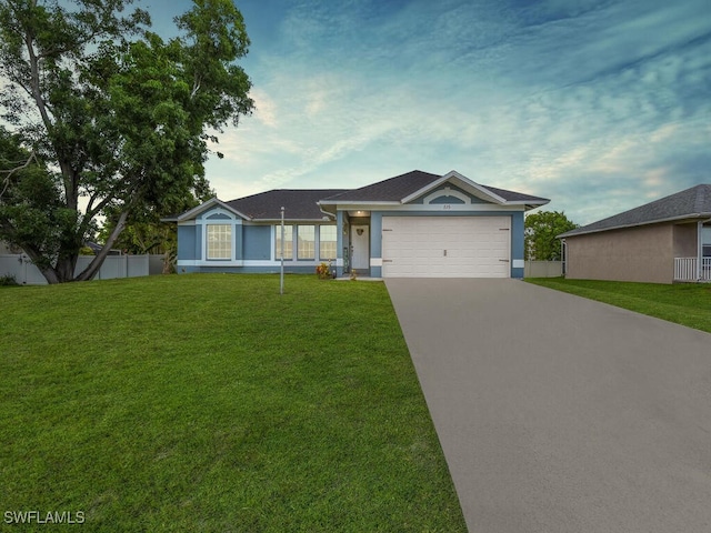 515 SW 9th Ct, Cape Coral, FL 33991 - ranch-style home featuring concrete driveway, stucco siding, and a garage