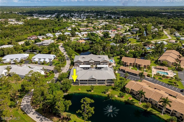 15250 Riverbend Blvd Unit 101, North Fort Myers, FL 33917 - aerial perspective of suburban area featuring a nearby body of water