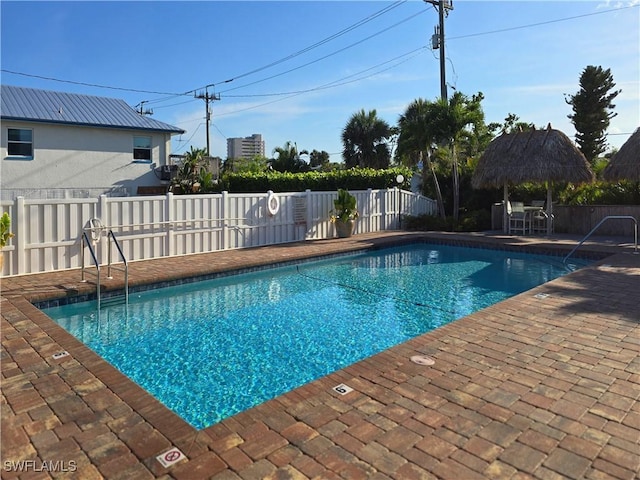 345 Mango St Unit 505, Fort Myers Beach, FL 33931 - community pool with a patio area