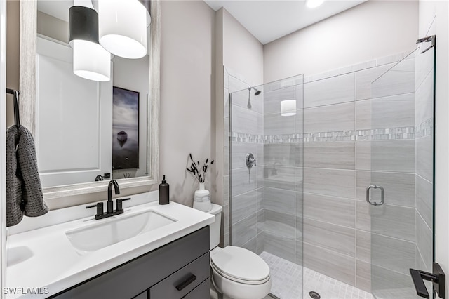 19604 Beechcrest Pl, Estero, FL 33928 - bathroom featuring a stall shower and vanity