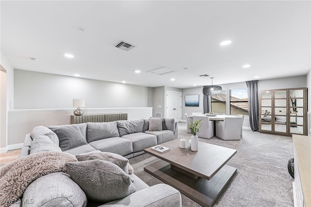 19604 Beechcrest Pl, Estero, FL 33928 - living area featuring recessed lighting and light carpet