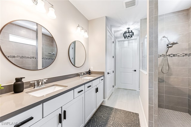 19604 Beechcrest Pl, Estero, FL 33928 - bathroom with double vanity and walk in shower