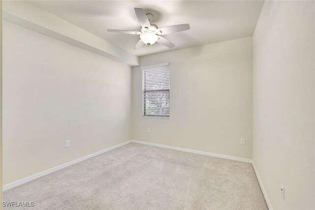 3165 Aviamar Cir Unit 102, Naples, FL 34114 - unfurnished room with ceiling fan and light carpet