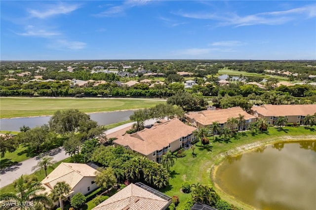 13090 Amberley Ct Unit 1103, Bonita Springs, FL 34135 - aerial view of residential area with a large body of water and a golf course