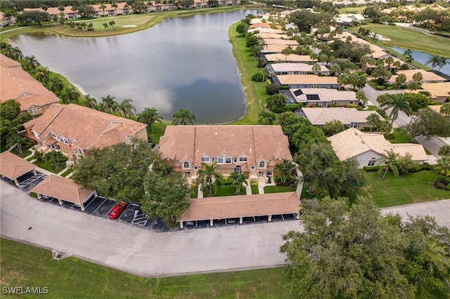 13090 Amberley Ct Unit 1103, Bonita Springs, FL 34135 - aerial view of residential area with a nearby body of water