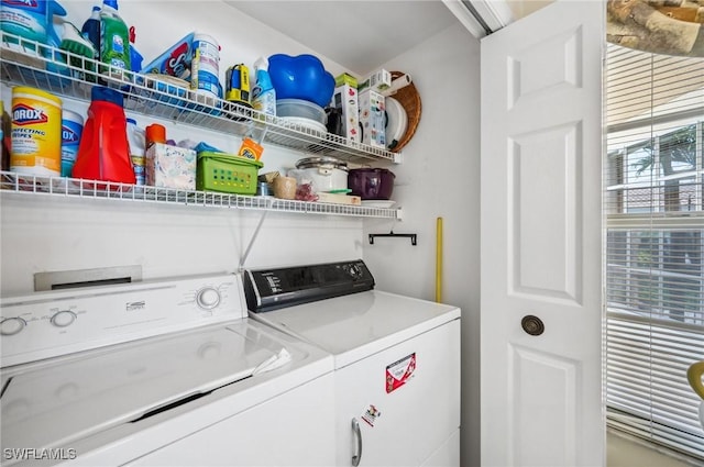 13090 Amberley Ct Unit 1103, Bonita Springs, FL 34135 - laundry area featuring separate washer and dryer