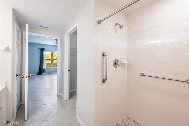 12330 Notting Hill Ln Unit 14, Bonita Springs, FL 34135 - full bath featuring tiled shower, tile patterned flooring, and vanity