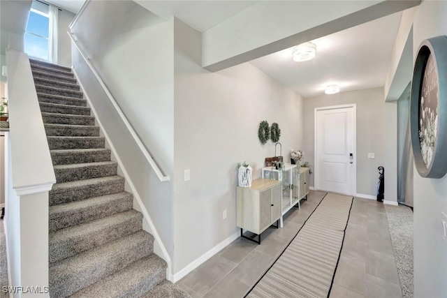 43837 Cattleman Dr, Punta Gorda, FL 33982 - foyer featuring stairs and baseboards