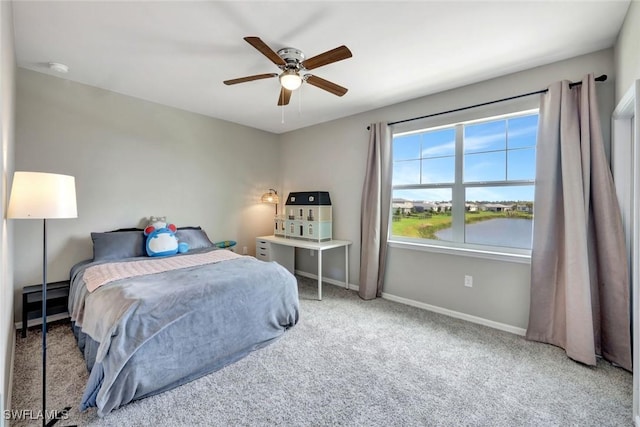 43837 Cattleman Dr, Punta Gorda, FL 33982 - carpeted bedroom featuring baseboards and ceiling fan