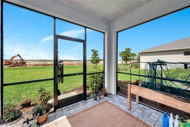 43837 Cattleman Dr, Punta Gorda, FL 33982 - sunroom / solarium with a rural view