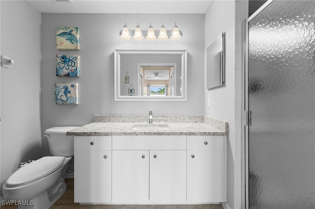 8550 Kingbird Loop Unit 629, Estero, FL 33967 - bathroom featuring vanity and a shower stall