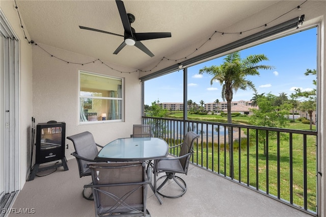 8550 Kingbird Loop Unit 629, Estero, FL 33967 - sunroom / solarium with a water view