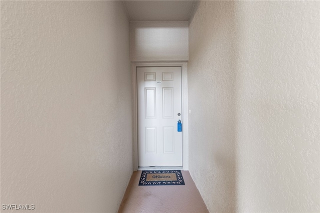 8550 Kingbird Loop Unit 629, Estero, FL 33967 - doorway with a textured wall