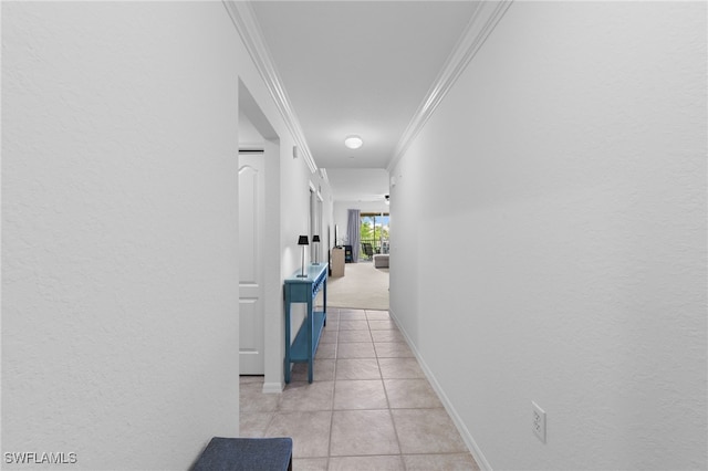 8550 Kingbird Loop Unit 629, Estero, FL 33967 - hall featuring crown molding and light tile patterned flooring
