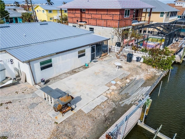 208 Flamingo St, Fort Myers Beach, FL 33931 - aerial view of residential area featuring a nearby body of water