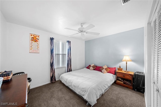 1720 NW 14th Pl, Cape Coral, FL 33993 - bedroom featuring carpet and a ceiling fan