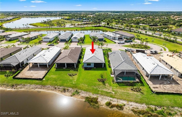 6144 Liberty St, Ave Maria, FL 34142 - aerial perspective of suburban area with a nearby body of water