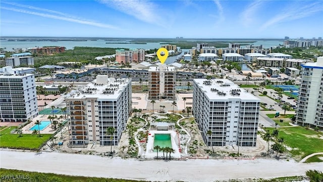 7148 Estero Blvd Unit 922, Fort Myers Beach, FL 33931 - view of urban area featuring a pool area and a nearby body of water