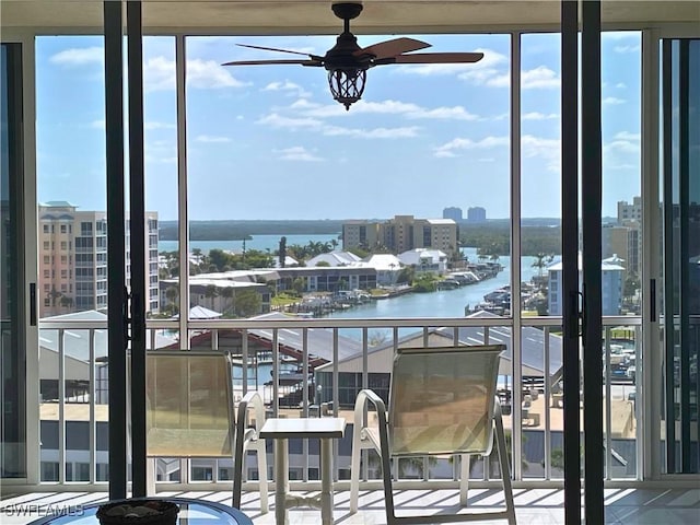 7148 Estero Blvd Unit 922, Fort Myers Beach, FL 33931 - balcony with a water view and a city view