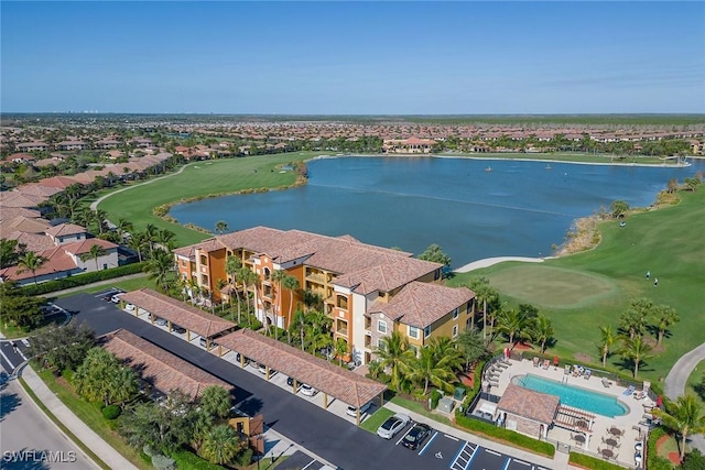 18011 Bonita National Blvd Unit 945, Bonita Springs, FL 34135 - aerial view of a large body of water and a local golf course