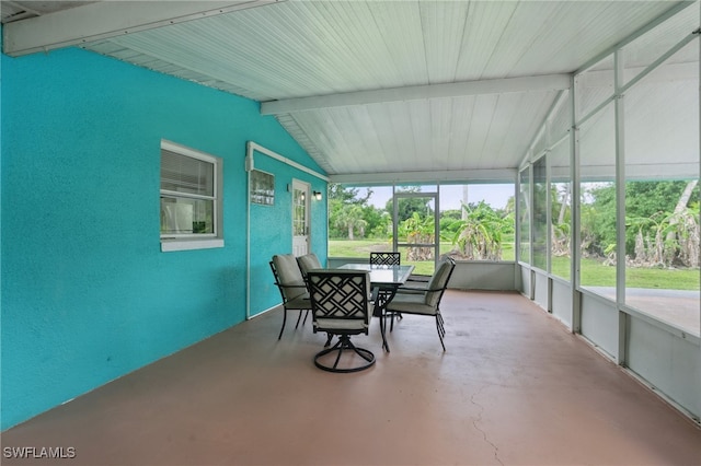 7434 Cares Away Park Cir, Bokeelia, FL 33922 - sunroom featuring outdoor dining area