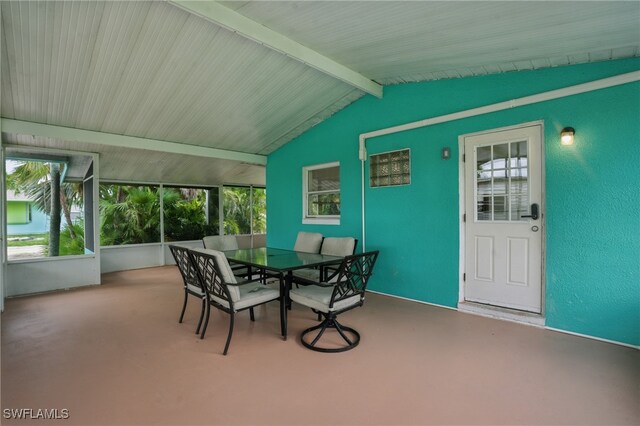 7434 Cares Away Park Cir, Bokeelia, FL 33922 - sunroom / solarium with outdoor dining space