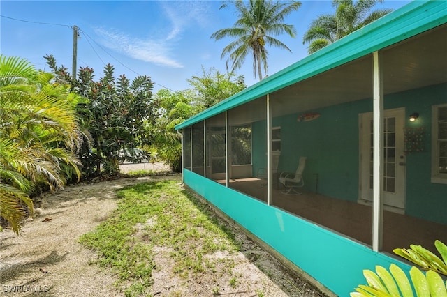 7434 Cares Away Park Cir, Bokeelia, FL 33922 - view of yard with a sunroom
