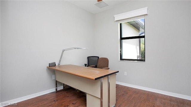 3668 Treasure Cove Ct, Naples, FL 34114 - office space featuring dark wood-style flooring