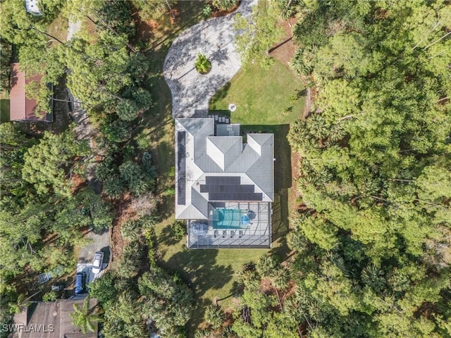364 Logan Blvd S, Naples, FL 34119 - aerial view of property and surrounding area featuring a pool area