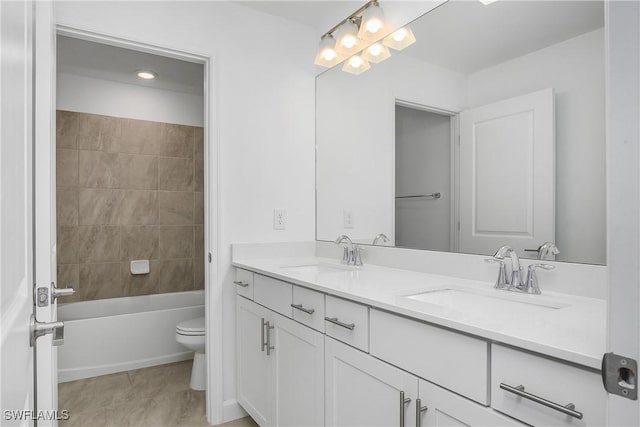20028 Napa Loop, Estero, FL 33928 - bathroom featuring double vanity and washtub / shower combination