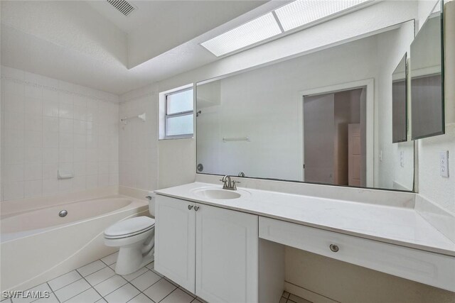 3210 2nd Ave SE, Naples, FL 34117 - full bath featuring tile patterned flooring, vanity, and shower / bath combination