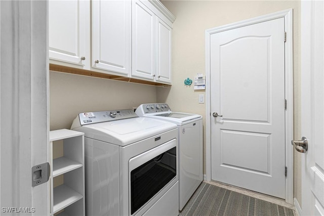 11288 Red Bluff Ln, Fort Myers, FL 33912 - washroom featuring washing machine and clothes dryer and cabinet space