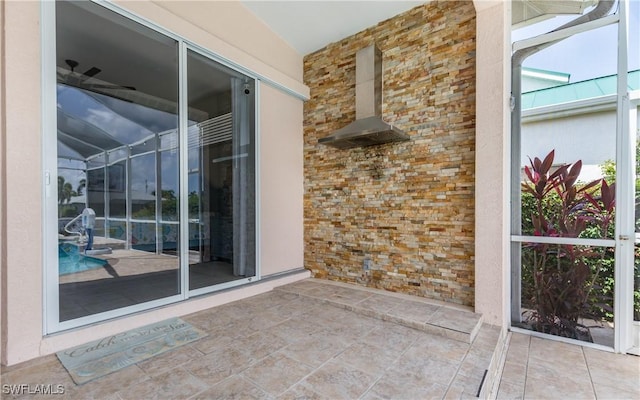 1221 SW 53rd Ter, Cape Coral, FL 33914 - property entrance with brick siding