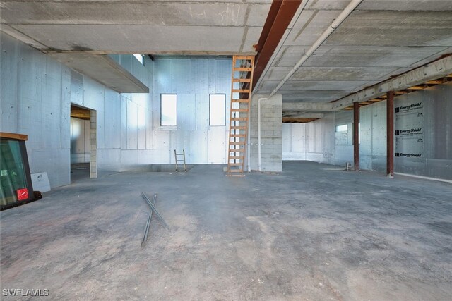 938 San Carlos Dr, Fort Myers Beach, FL 33931 - view of unfinished basement