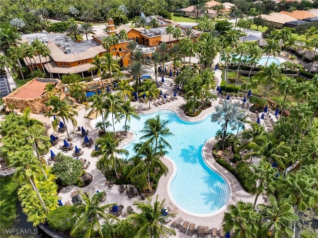11999 Palba Way Unit 6405, Fort Myers, FL 33912 - aerial view of a pool