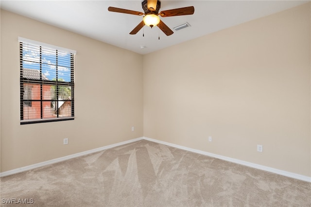 11999 Palba Way Unit 6405, Fort Myers, FL 33912 - empty room with light carpet and ceiling fan