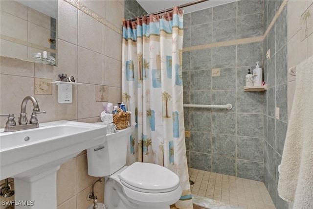 5251-5253 Serenity Cv, Bokeelia, FL 33922 - full bathroom with tile walls and tiled shower
