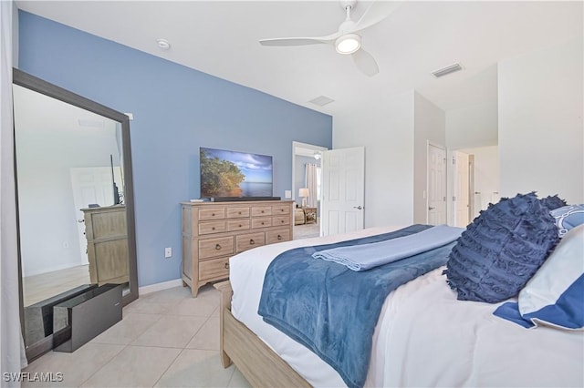4209 Bloomfield St, Fort Myers, FL 33916 - bedroom featuring ceiling fan and light tile patterned floors