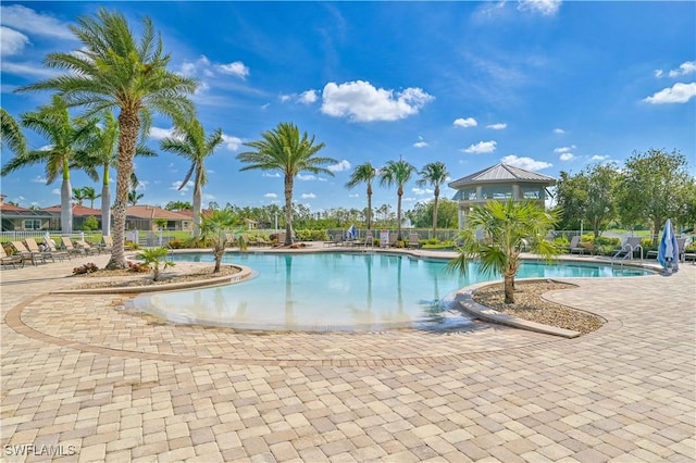 4209 Bloomfield St, Fort Myers, FL 33916 - community pool with a patio area