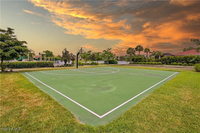 4209 Bloomfield St, Fort Myers, FL 33916 - view of sport court with a yard and community basketball court