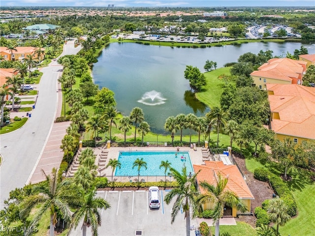 16142 Via Solera Cir Unit 103, Fort Myers, FL 33908 - aerial view of residential area with a nearby body of water and a pool area