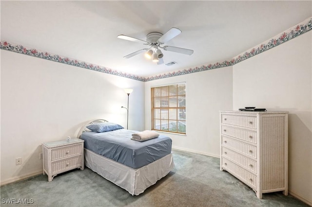 2852 Aintree Ln Unit K201, Naples, FL 34112 - carpeted bedroom featuring baseboards and ceiling fan