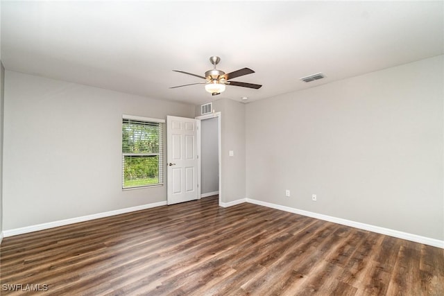 159 Kirby St, Port Charlotte, FL 33954 - empty room featuring wood finished floors and a ceiling fan