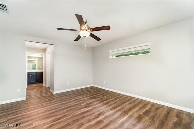 159 Kirby St, Port Charlotte, FL 33954 - spare room featuring wood finished floors and ceiling fan