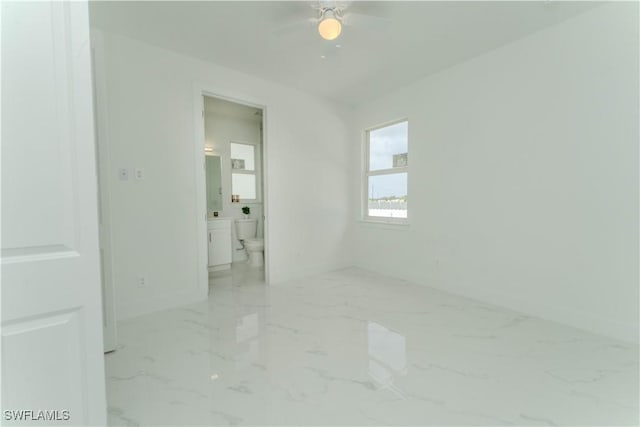 3923 NW 38th St, Cape Coral, FL 33993 - empty room featuring marble finish floors and ceiling fan