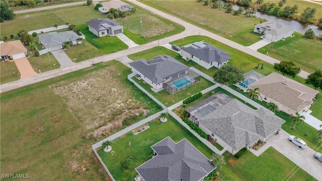 3923 NW 38th St, Cape Coral, FL 33993 - aerial view of property and surrounding area with nearby suburban area