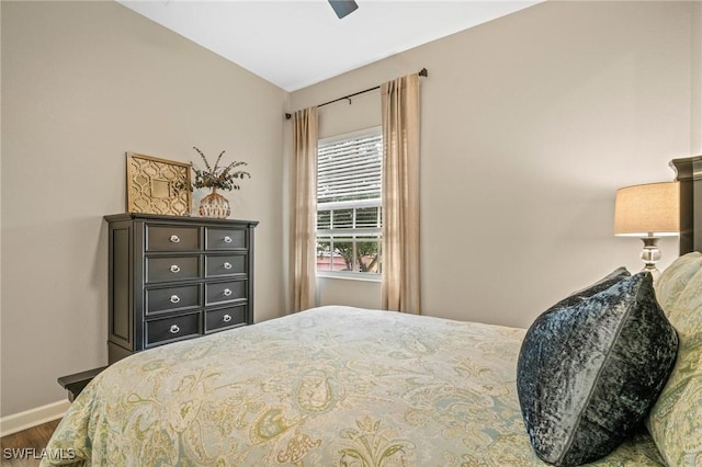 8608 Via Rapallo Dr Unit 206, Estero, FL 33928 - bedroom featuring wood finished floors and a ceiling fan