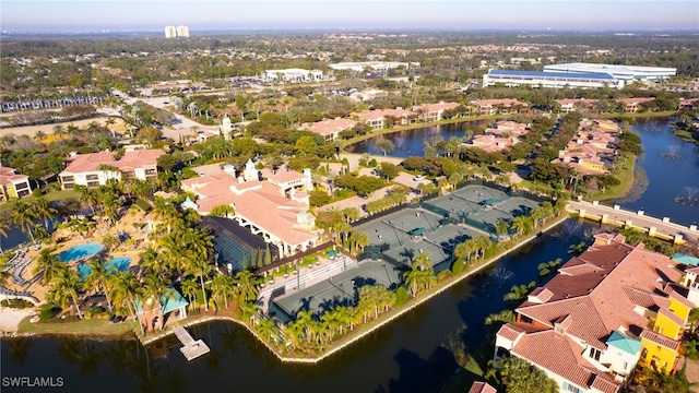 8608 Via Rapallo Dr Unit 206, Estero, FL 33928 - aerial perspective of suburban area featuring a nearby body of water