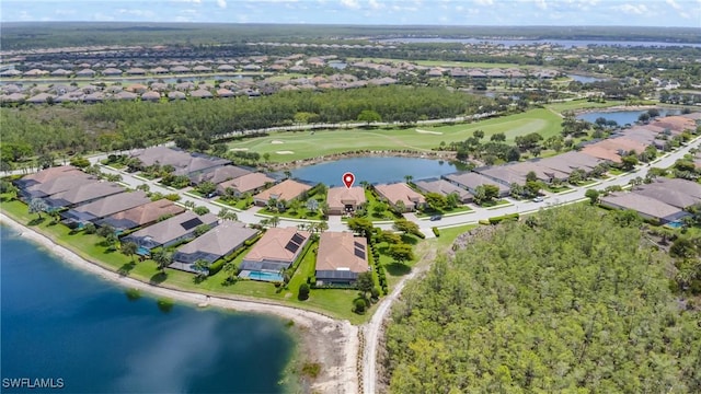8888 Savona Ct, Naples, FL 34119 - aerial view of property and surrounding area with a golf club and nearby suburban area