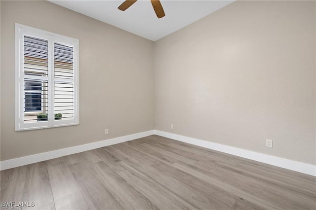 16409 Coco Hammock Way, Fort Myers, FL 34135 - spare room featuring wood finished floors and ceiling fan